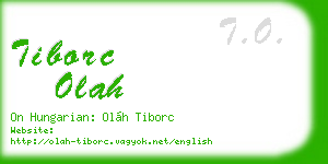 tiborc olah business card